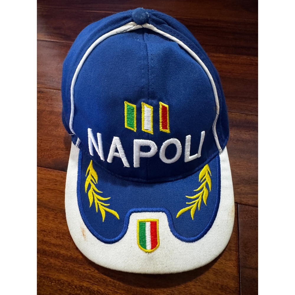 Unbranded Napoli Baseball Cap Mens OSFM Blue Good Embroidered Italy Souvenir Hat